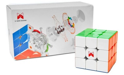   X-Man Tornado V3 Core 3x3 Magnetic Pioneer UV Stickerless Speed Cube Magnet
