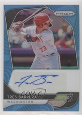 2020 Panini Prizm Rookie Mega Box Carolina Blue 6/50 Tres Barrera Auto 2jt