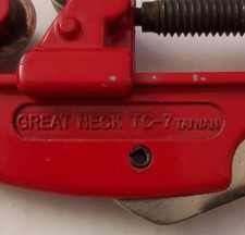 Cortador de tubos Great Neck TC7 1/8" a 1 1/8" capacidad de mandíbula tubo tubo