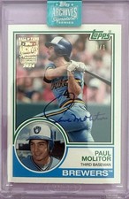 2024 TOPPS ARCHIVES SIGNATURE SERIES RETIRED PAUL MOLITOR 1/1 ENCASED 1983 TOPPS