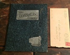Antique Boiler Brochure And Hand Written Esti...