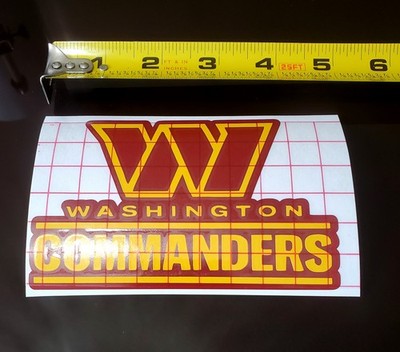 Washington Redskins /Commanders decal sticker