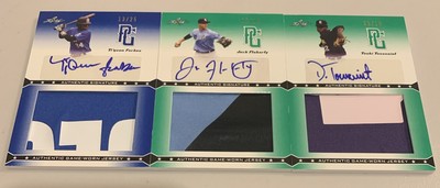 3 2013 Leaf PG Jersey Auto / Jersey Numbered Cards. Forbes, Toussaint & Flaherty