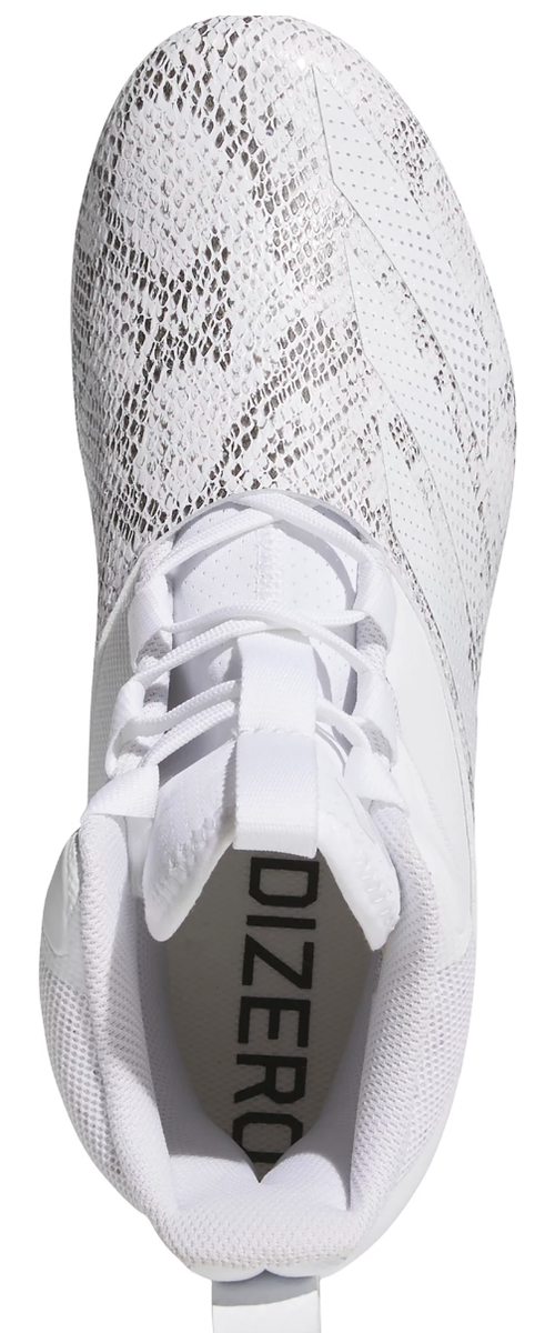 Adidas Adizero Chaos Mid Football Cleats White Snakeskin Men Sizes