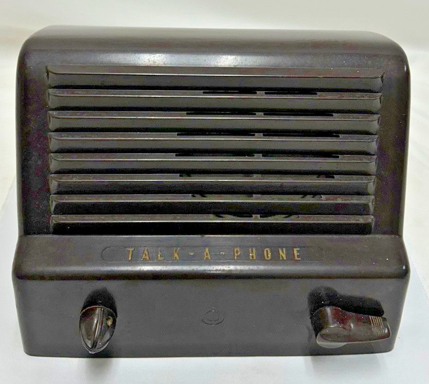 Vintage Talk-A-Phone Intercom Model 1930s Brown Bakelite Model LC-2 Master