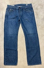 HENRI LLOYD Jeans Blue Mens Denim Straight Leg Waist 34 Leg 32 Ben Regular