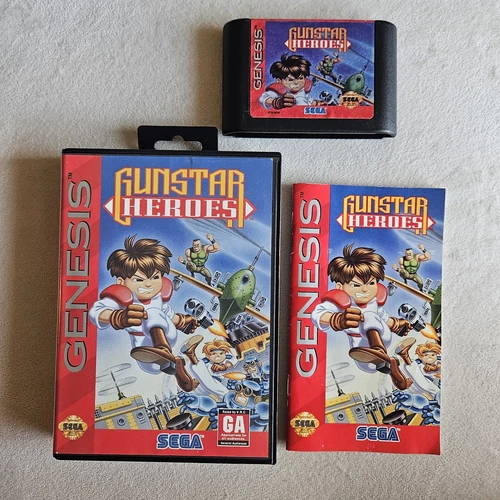 GUNSTAR HEROES SEGA GENESIS COMPLETE IN BOX