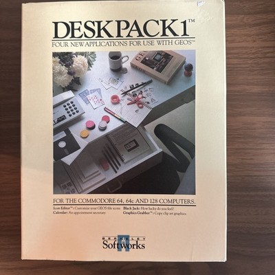 Vintage DeskPack 1 for GEOS Commodore 64 64C 128 Berkeley Softworks Complete