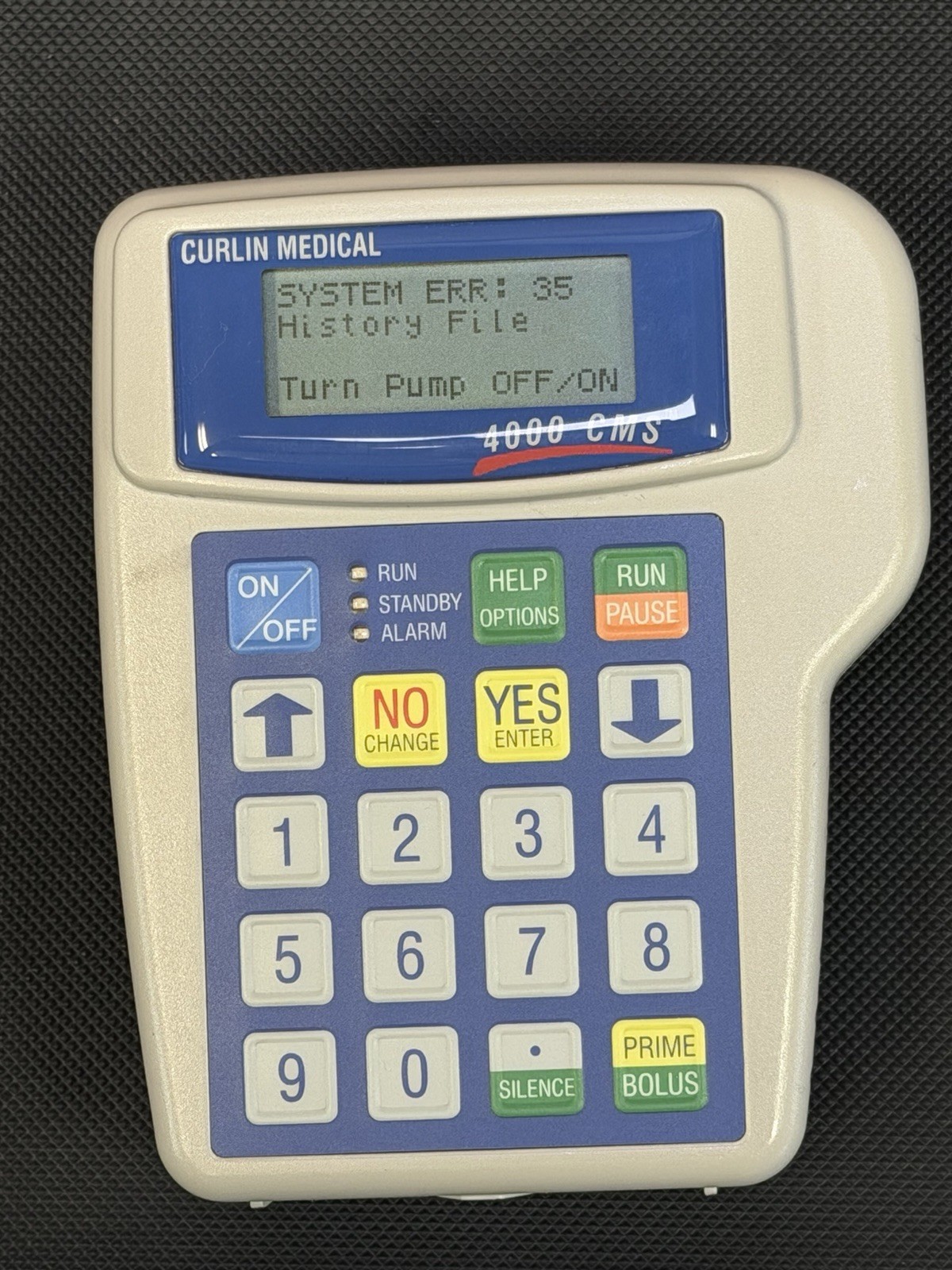 Moog Curlin 4000 CMS Infusion Pump Medical Device (PARTS/REPAIR: SYSTEM ERR: 35)