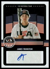 2022 Panini Stars & Stripes USA #ADP1-JT James Tronstein Signatures #/10