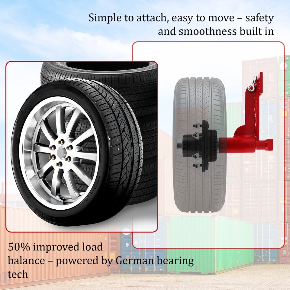2Pack Shipping Container Wheels 6-Lug Wheels Kit, Shipping Container ...