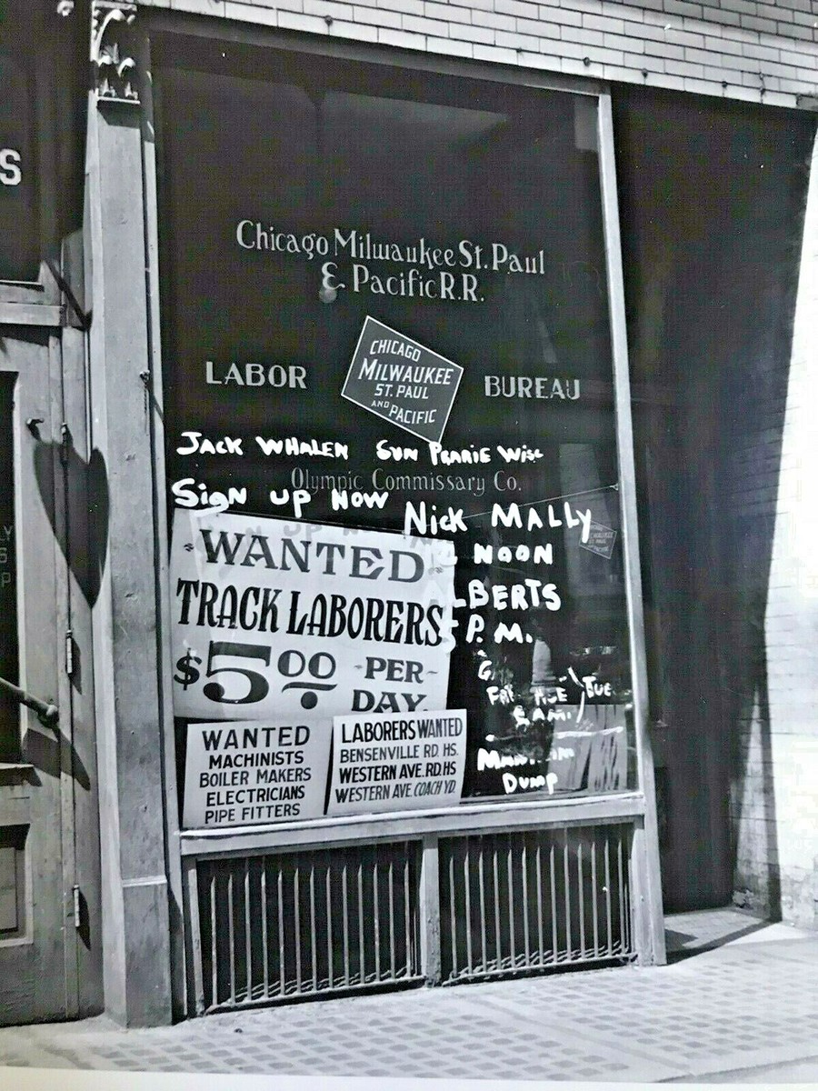 Jack Delano 1943 Help Wanted Railroad Farm Security Admin. FSA Photo Silver  Gel