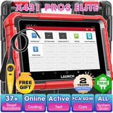 2024 LAUNCH X431 Pros V+ Elite Bidirectional Car Diagnostic Scanner Key Coding