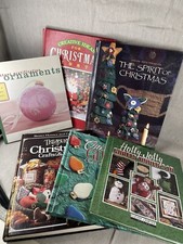 Christmas Craft Books Vintage Mixed Lot 80  s 90  s 2001 HC And Soft Cover