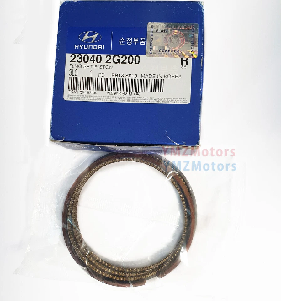 Juego de anillos de motor 23040-2G200 genuino - pistón para Kia 2010 ~ 2013 Forte 2,4 L Foto 2 de 3