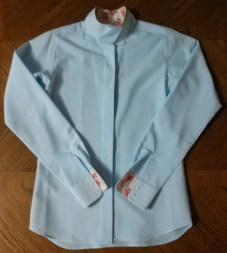 Essex Classics Performance English show shirt light blue youth child 16