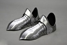 Medieval Steel Armor Shoes ~ Functional Armour Larp Templar Knight warrior shoes