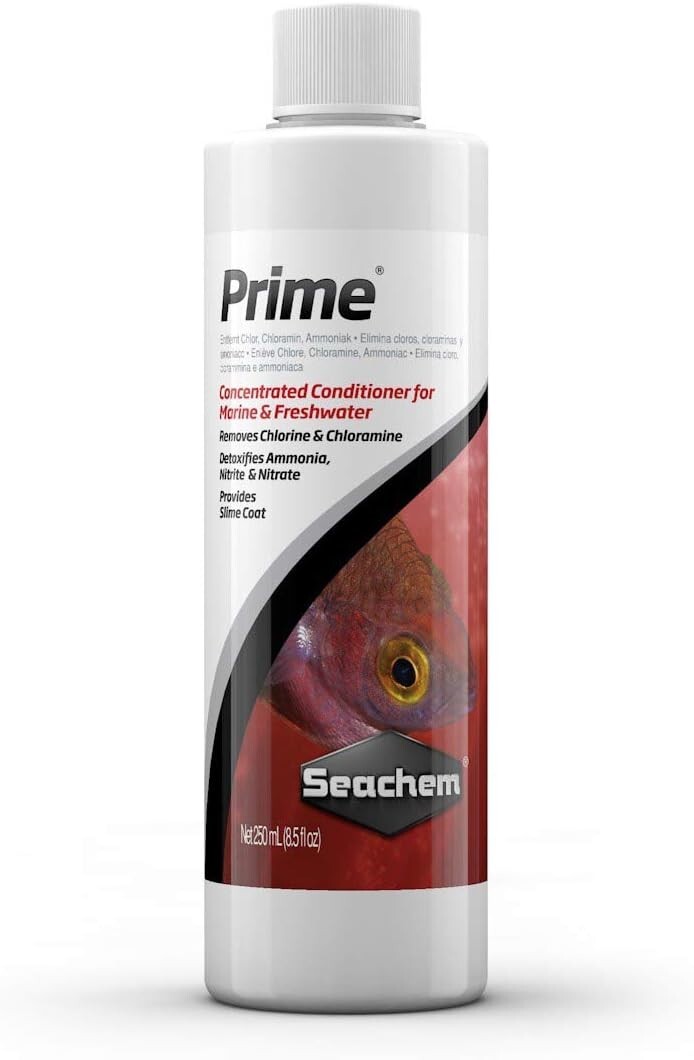 Seachem Prime Fresh and Saltwater Conditioner - Chemical Remover and Detoxifier