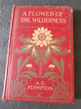 Flower of the Wilderness Book by A.G. Plympton, Copyright 1899, University Press