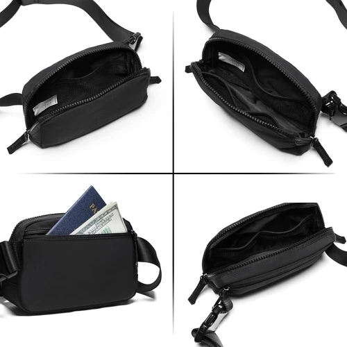 Belt Bag for Women Two-Way Zipper Fanny Pack Crossbody Bags for Women Fashion - Picture 4 of 6