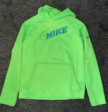 NIKE YOUTH THERMA-FIT LARGE NEON PULLOVER HOODIE