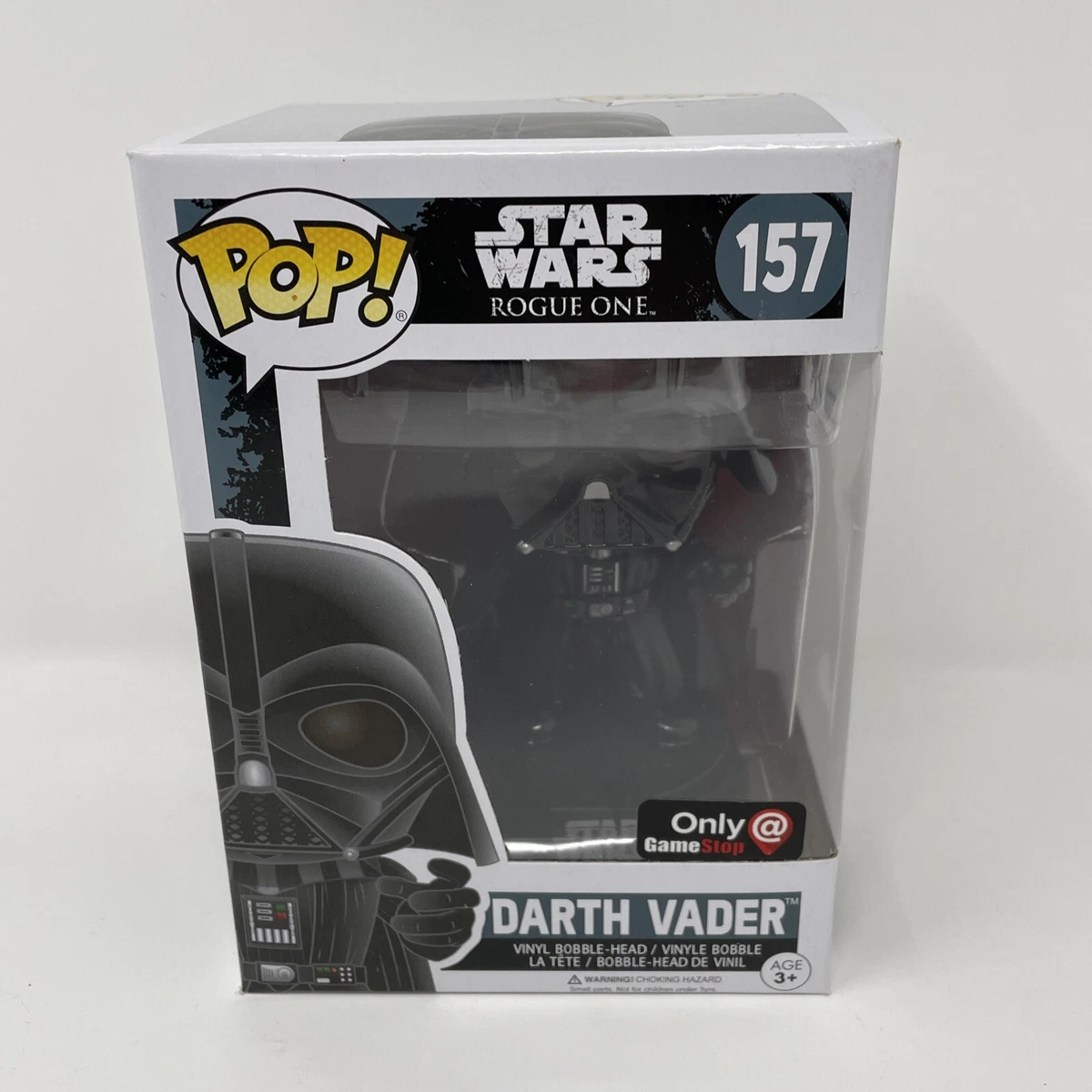 Funko Pop! Star Wars Rogue One Gamestop Exclusive Darth Vader 157 with  Protector