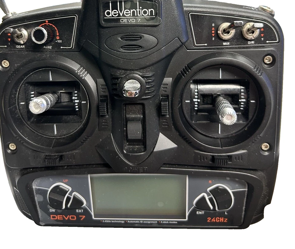WALKERA DEVENTION DEVO 7 Channel 2.4GHz Radio DSSS LED Control Transmitter - Image 2 of 4