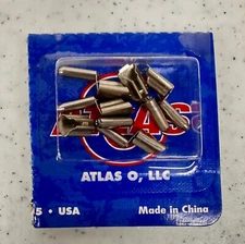 Atlas #6095 O Gauge 3-Rail Transition Joiners for Tubular Track (6 Pcs/Pkg). NEW
