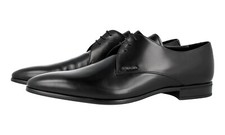 AUTH LUXURY PRADA DERBY BUSINESS SHOES 2E2701 BLACK NEW