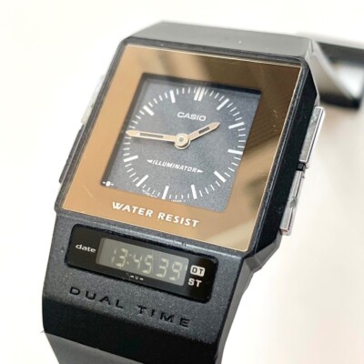 時計 CASIO FS-00 film watch PELA Casio FS-01 Film Watch PELA Thin Dual Time Quartz Light Vintage