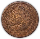 1868 Indian Head Cent Almost Good AG Coin, Details #22268