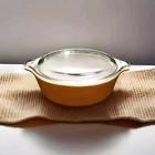 Vintage PYREX #471 ~ 1Pt. Orange Dish With PYREX Lid #470-C