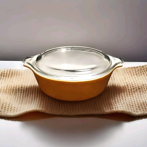 Vintage PYREX #471 ~ 1Pt. Orange Dish With PYREX Lid #470-C