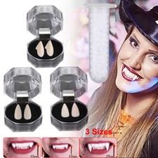 3 Sizes Halloween Vampire Scary Party Cosplay Fangs Werewolf Teeth Dress Costume