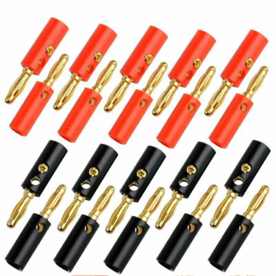 DAOKAI Bananenstecker 18-teilig - 4mm Vernickelt Für Lautsprecher & Verstärker