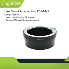 Lens Mount Adapter Ring PB-M 4/3 for Praktica PB Lens to Micro 4/3 M4/3 Camera