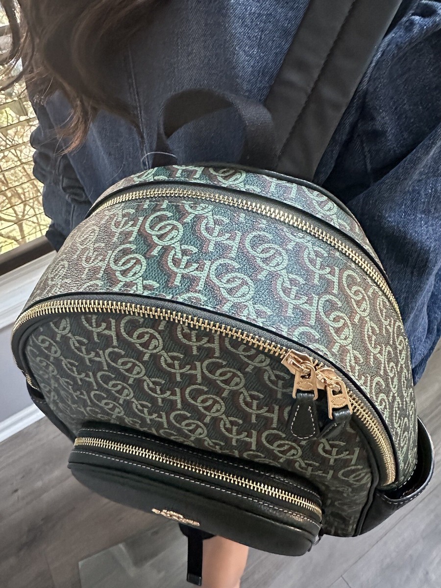 New Gorgeous Coach Green Logo Monogram Backpack Bag $450 | eBay New Gorgeous Coach Green Logo Monogram Backpack Bag $450 | eBay