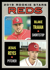 2019  Topps Heritage #36 Blake Trahan / Jesus Reyes RC Reds