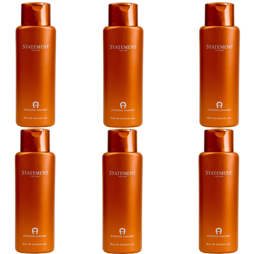 STATEMENT Duschgel 6 x 500ml Shower Gel for man Etienne Aigner Bath & Shower Gel