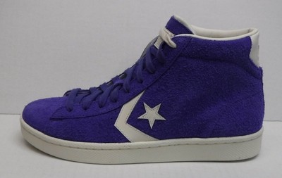 purple leather converse