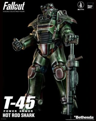 ThreeZero Fallout T-45 Hot Rod Shark Power Armor 1:6 Scale Action