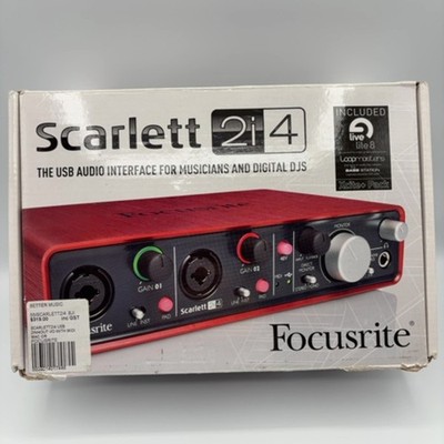 Focusrite Scarlett 2i4 Audio Interface USB For Musicians and DJs