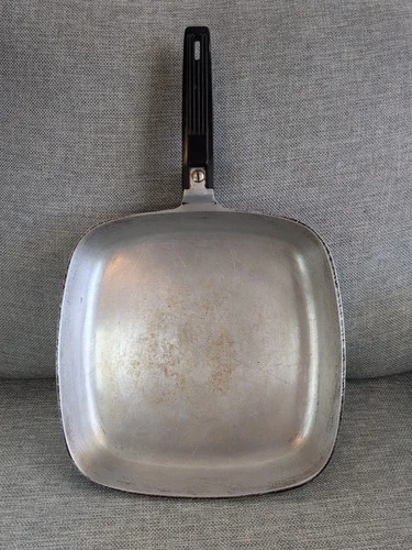 Vtg Wagner Ware Sidney O Magnalite 4510 10" Square Skillet Frying Pan No Lid