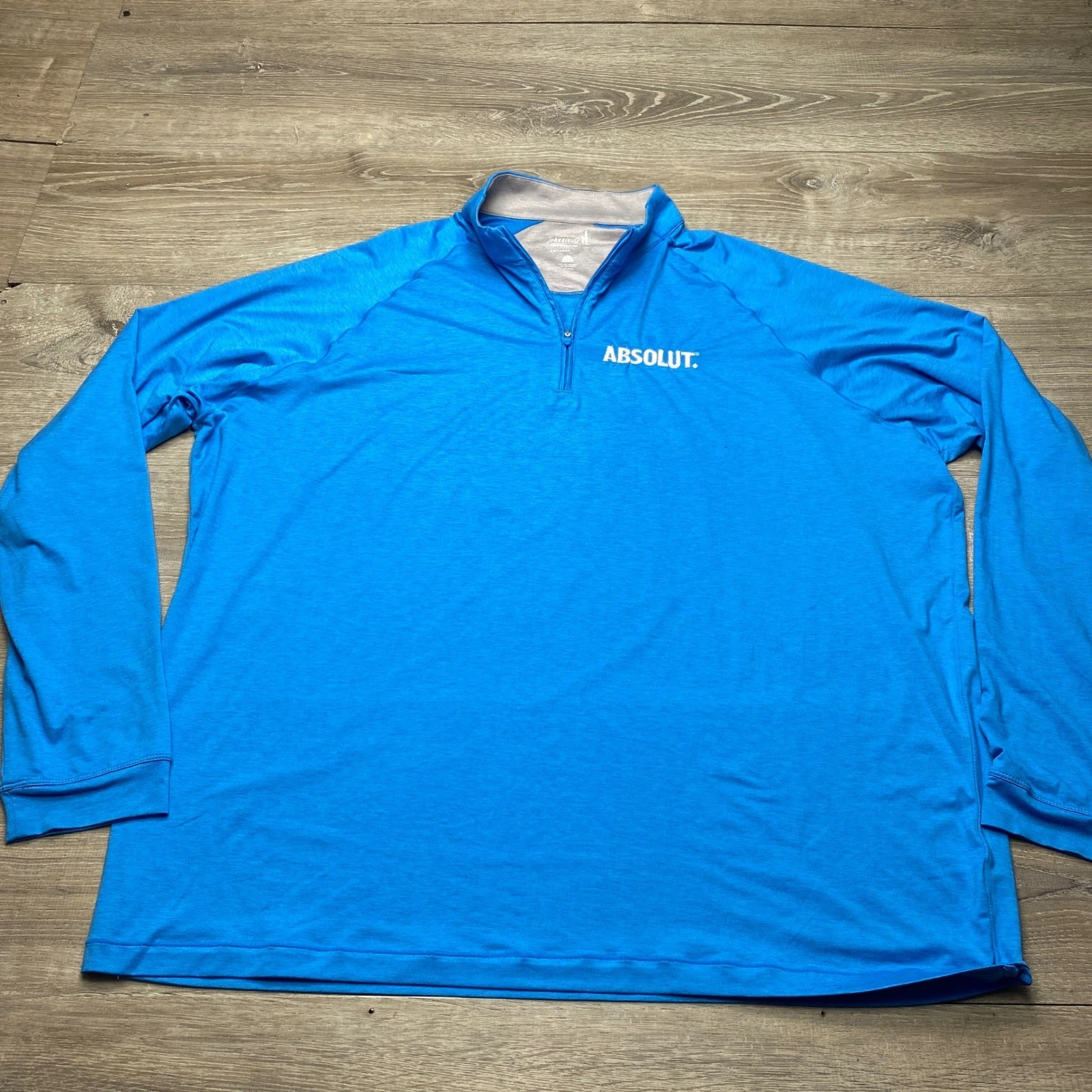 Johnnie-O Mens XXL Performance Quarter Zip Pullover Blue Absolut UPF 50