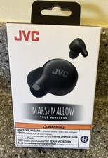 JVC Marshmallow Black In Ear True Wireless Earbuds Headphones HA-A18T