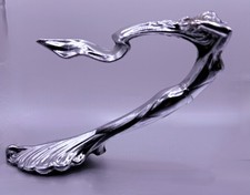 Chrome Flying Goddess Hood Ornament Vintage Style Mascot