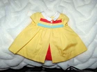 Vintage TAGGED Chatty Cathy  Nursery School Yellow Dress  Excellent Condition