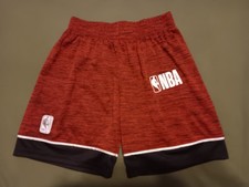 NBA youth boys, size M 5-6 Atheletic Shorts Basketball Red Black
