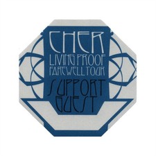Cher 2002 Living Proof Concert Tour Support Guest Backstage Pass