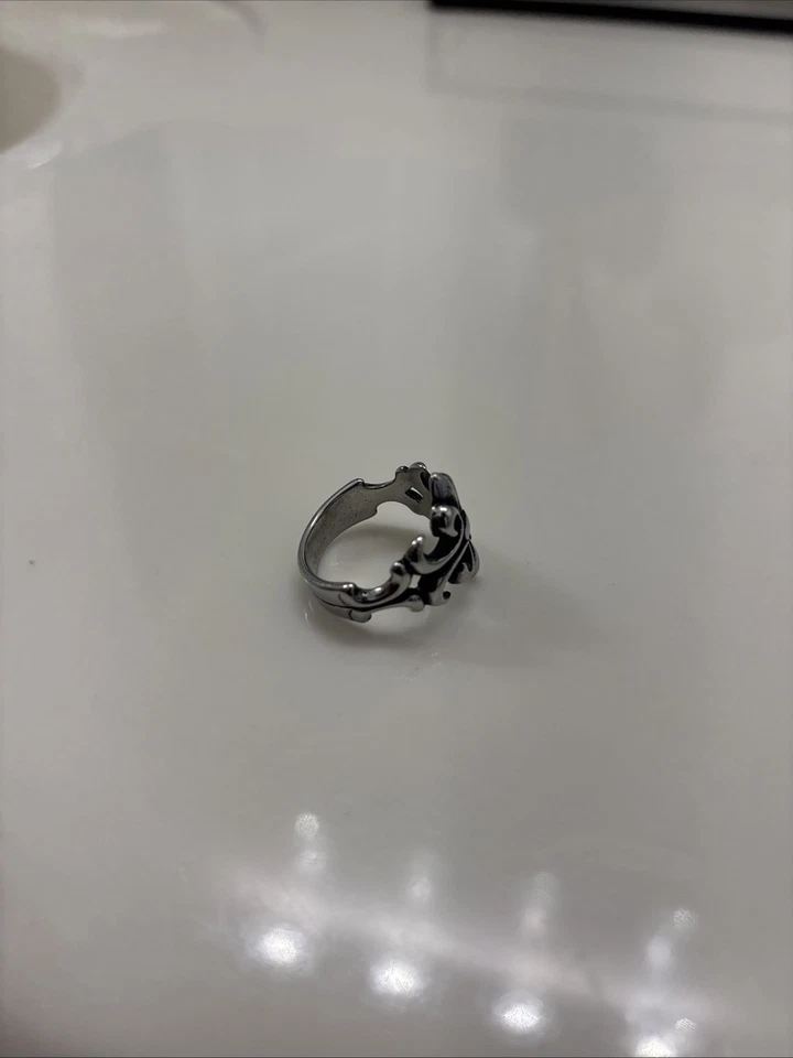 anillo corazones cromo talla 10 Foto 3 de 3